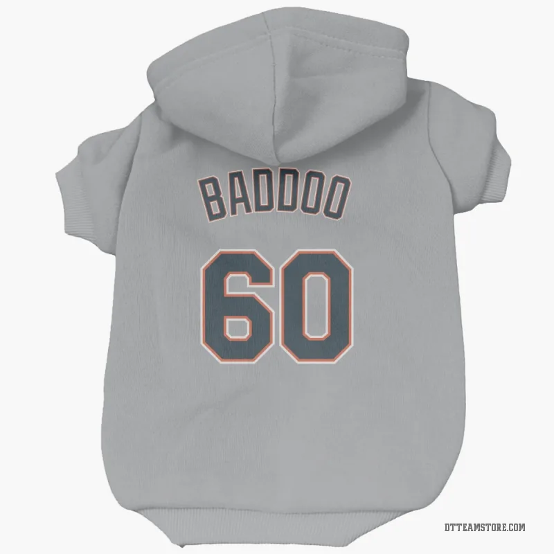 Akil Baddoo Gray Detroit Tigers Cat & Dog Pet Hoodie