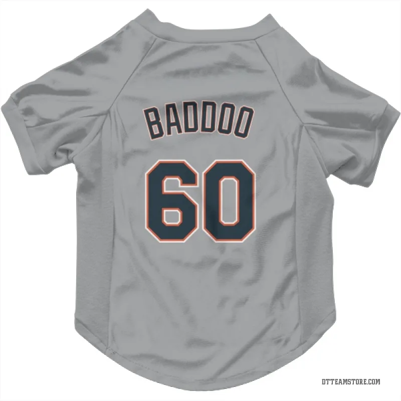 Akil Baddoo Gray Detroit Tigers Cat & Dog Pet Jersey