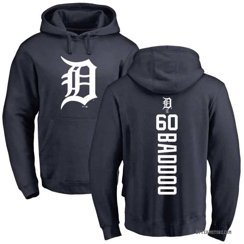 Akil Baddoo Men's Navy Detroit Tigers Backer Pullover Hoodie