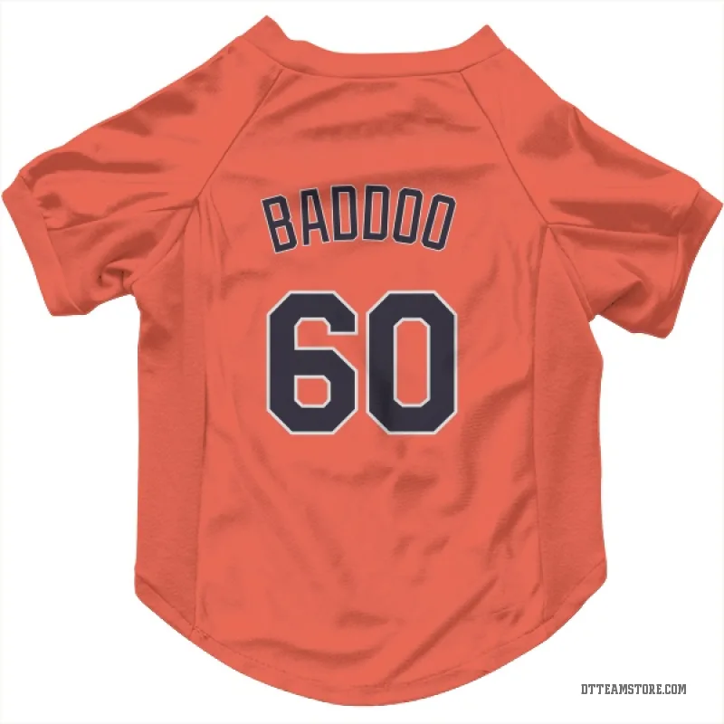 Akil Baddoo Orange Detroit Tigers Cat & Dog Pet Jersey