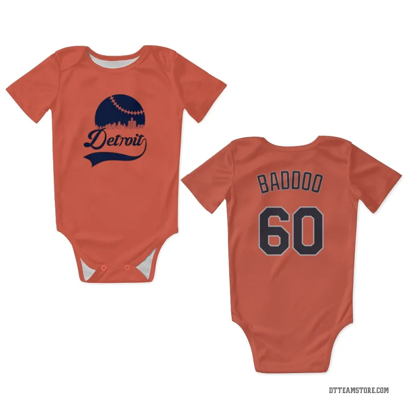 Akil Baddoo Orange Detroit Tigers Newborn & Infant Bodysuit