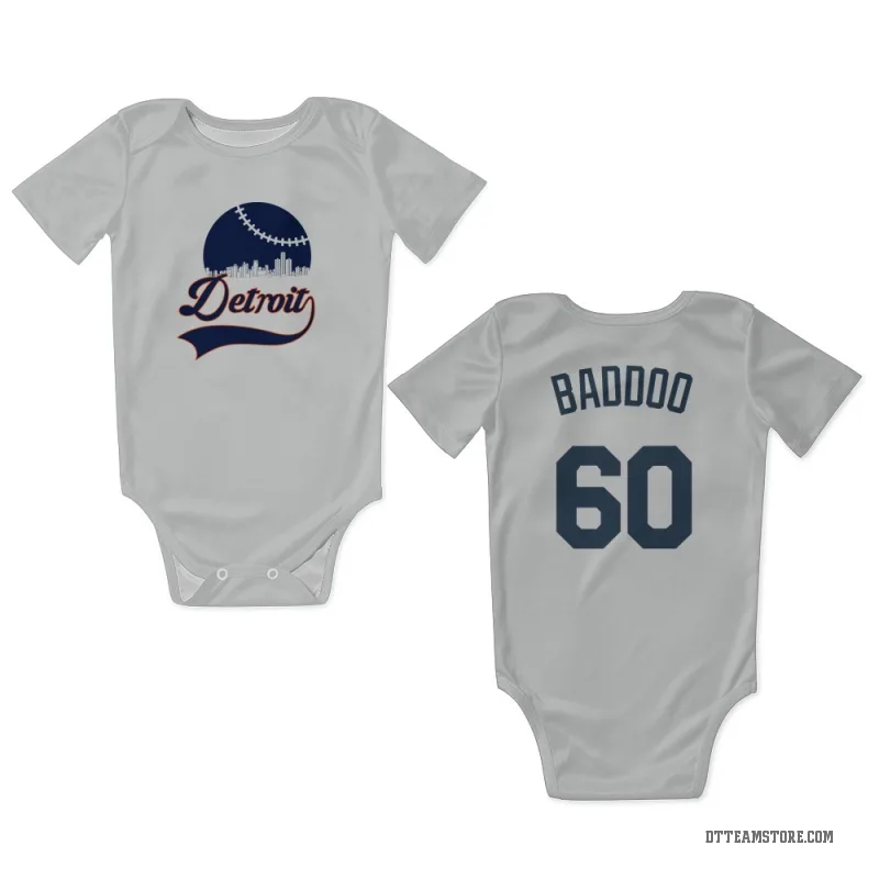 Akil Baddoo White Detroit Tigers Newborn & Infant Bodysuit