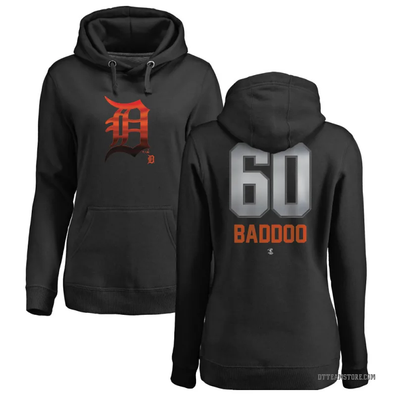 Akil Baddoo Women's Black Detroit Tigers Branded Midnight Mascot Pullover Hoodie -