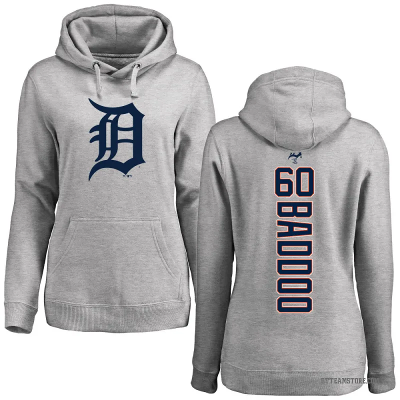 Akil Baddoo Women's Detroit Tigers Ash Backer Pullover Hoodie