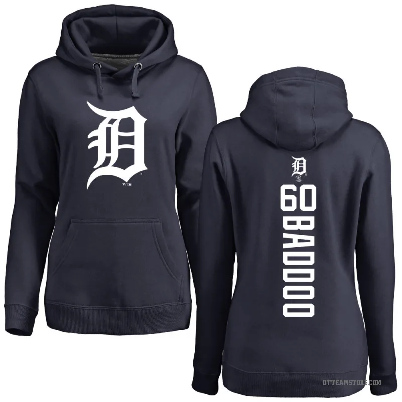 Akil Baddoo Women's Navy Detroit Tigers Backer Pullover Hoodie