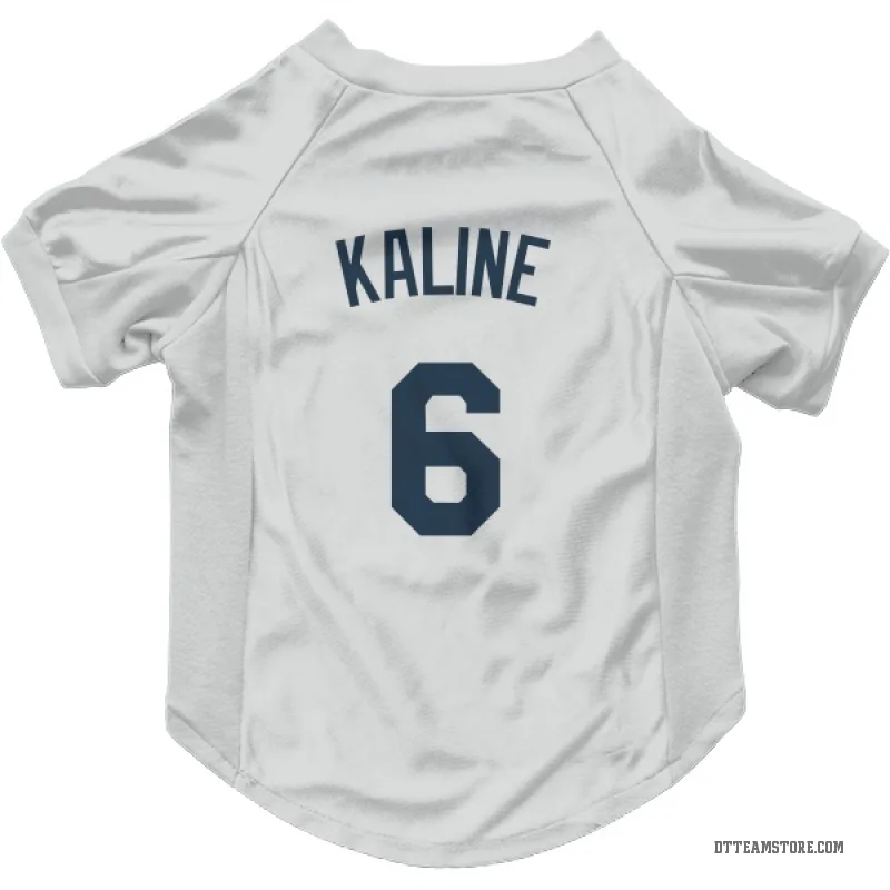 Al Kaline White Detroit Tigers Cat & Dog Pet Jersey