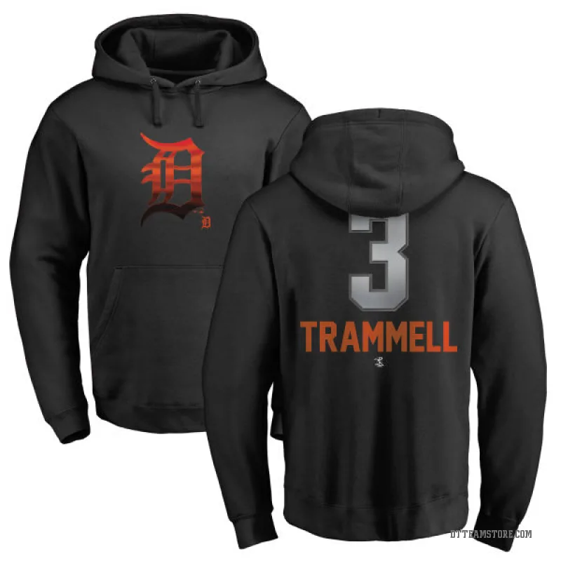 Alan Trammell Men's Black Detroit Tigers Branded Midnight Mascot Pullover Hoodie -