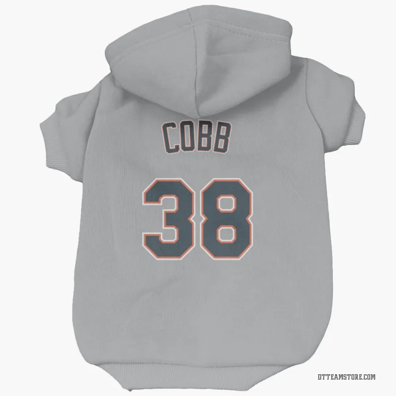 Alex Cobb Gray Detroit Tigers Cat & Dog Pet Hoodie