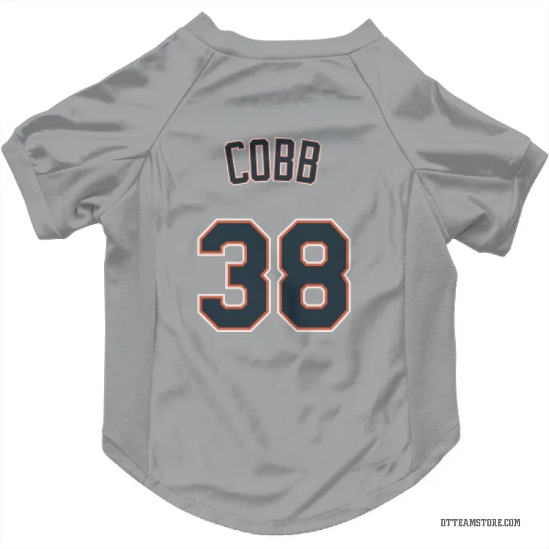 Alex Cobb Gray Detroit Tigers Cat & Dog Pet Jersey