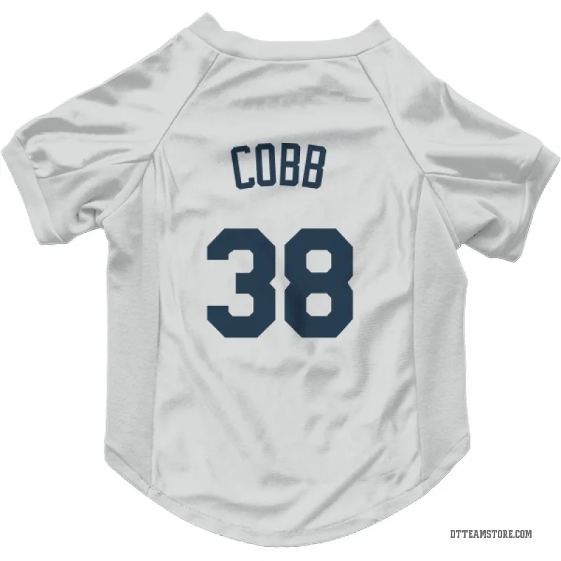 Alex Cobb White Detroit Tigers Cat & Dog Pet Jersey