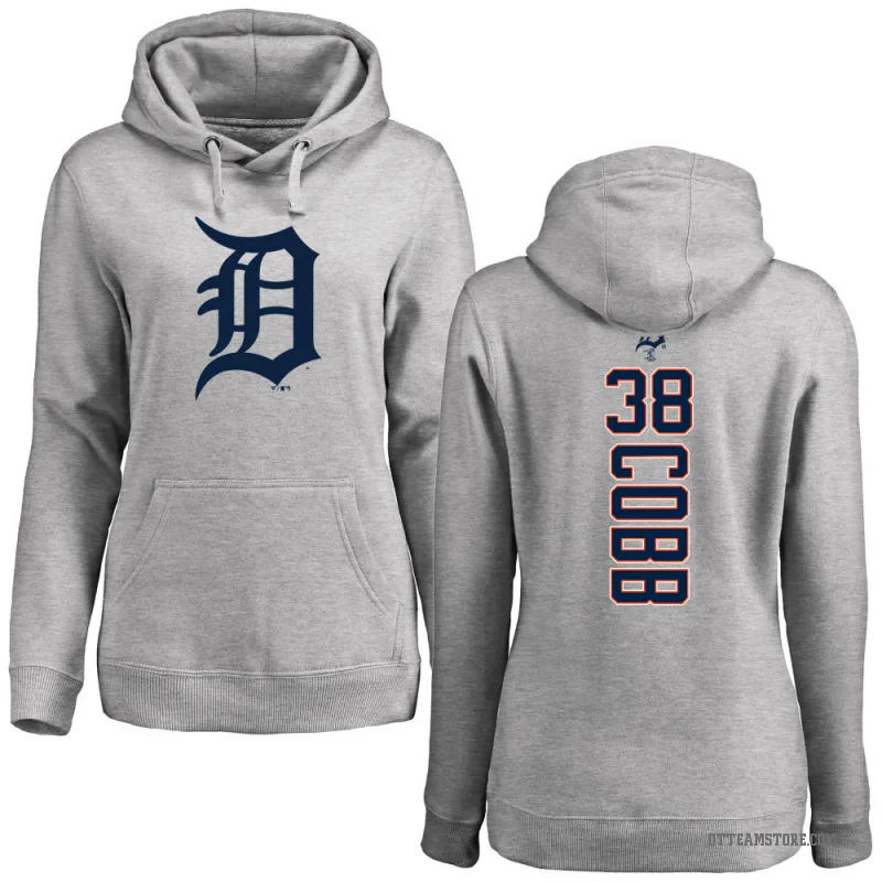 Alex Cobb Women's Detroit Tigers Ash Backer Pullover Hoodie