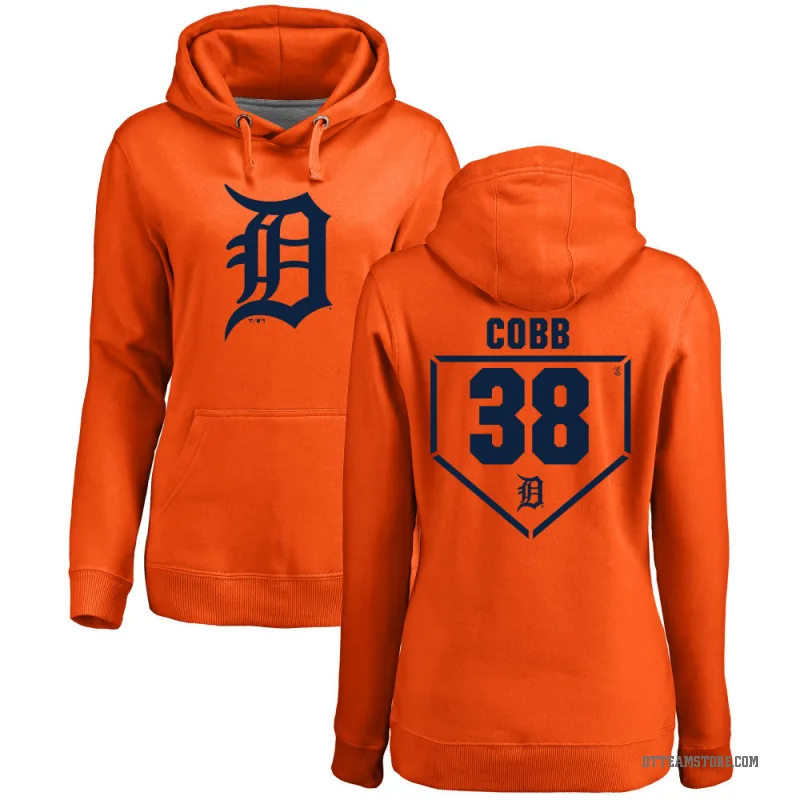 Alex Cobb Women's Orange Detroit Tigers Branded RBI Pullover Hoodie -