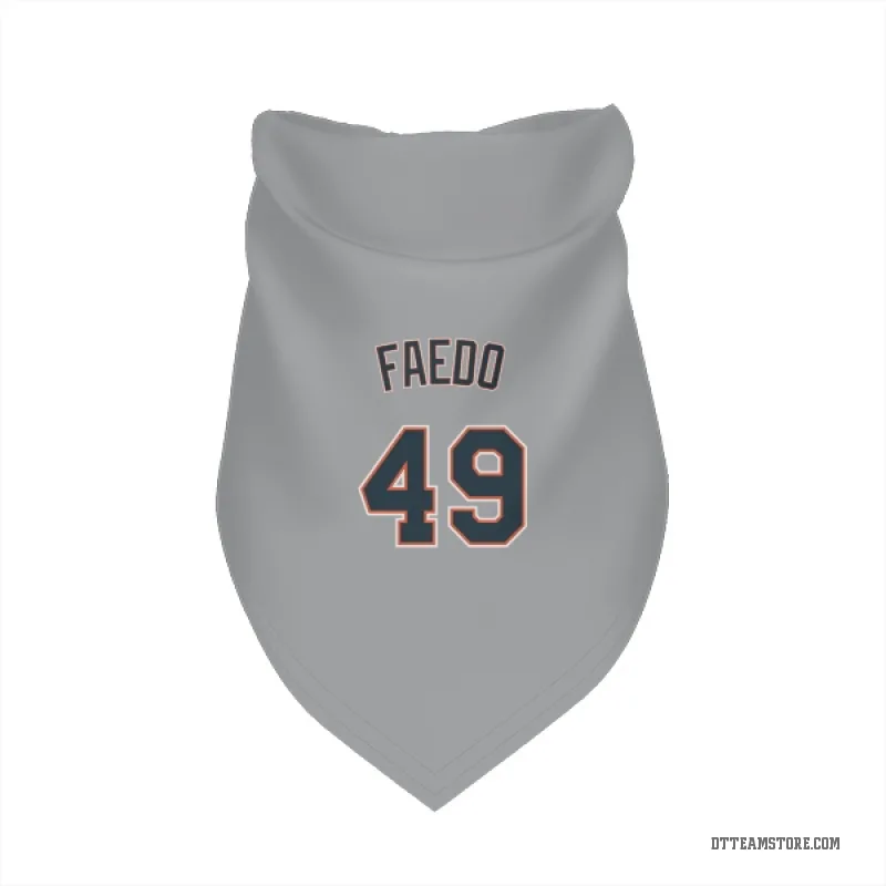 Alex Faedo Gray Detroit Tigers Cat & Dog Pet Bandana