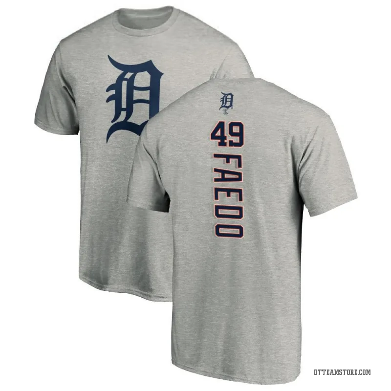 Alex Faedo Men's Ash Detroit Tigers Backer T-Shirt -