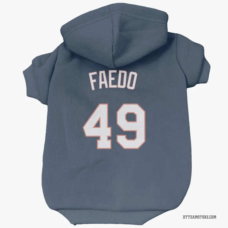 Alex Faedo Navy Detroit Tigers Cat & Dog Pet Hoodie