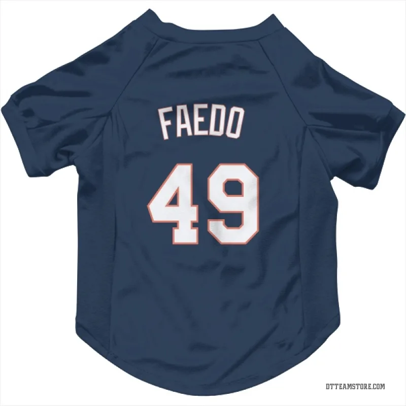 Alex Faedo Navy Detroit Tigers Cat & Dog Pet Jersey