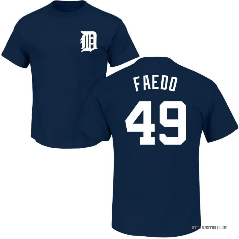 Alex Faedo Youth Navy Detroit Tigers Roster T-Shirt -