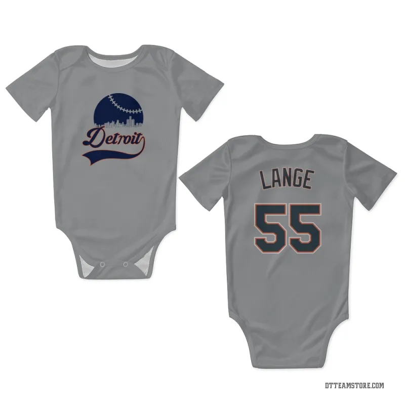 Alex Lange Gray Detroit Tigers Newborn & Infant Bodysuit