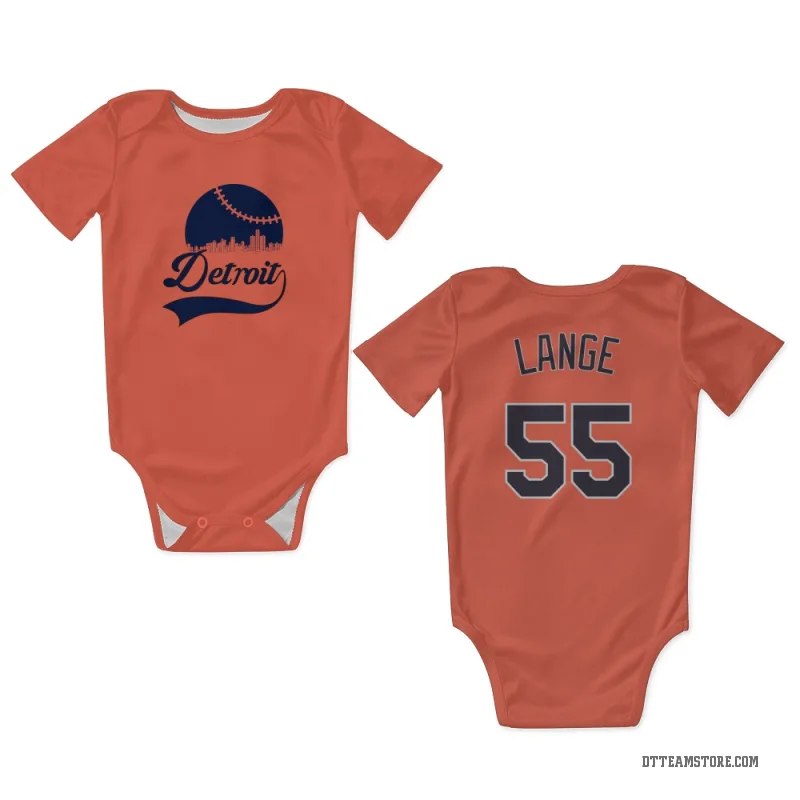 Alex Lange Orange Detroit Tigers Newborn & Infant Bodysuit