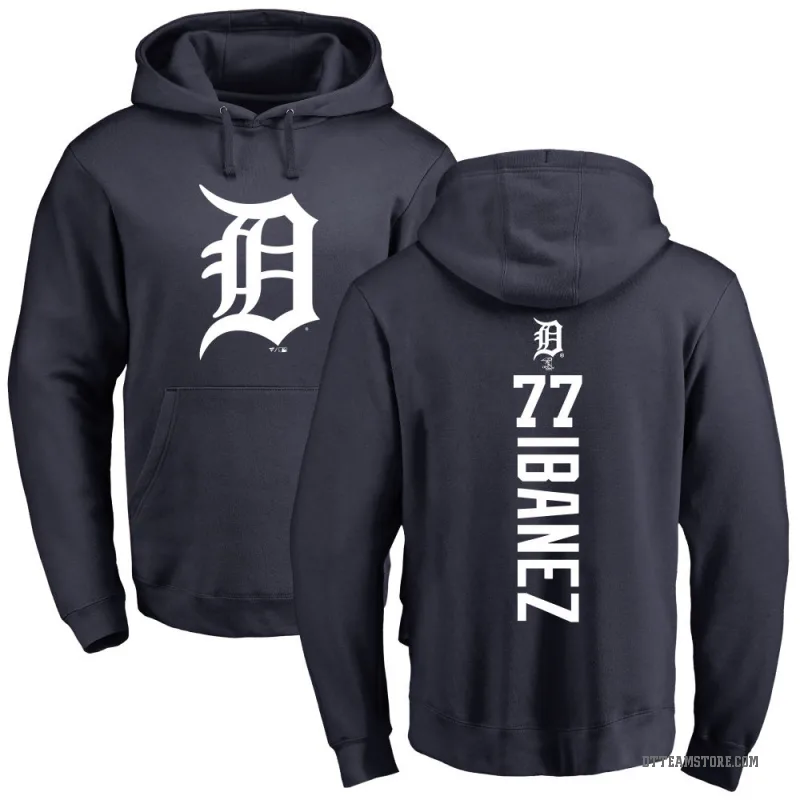 Andy Ibanez Youth Navy Detroit Tigers Backer Pullover Hoodie