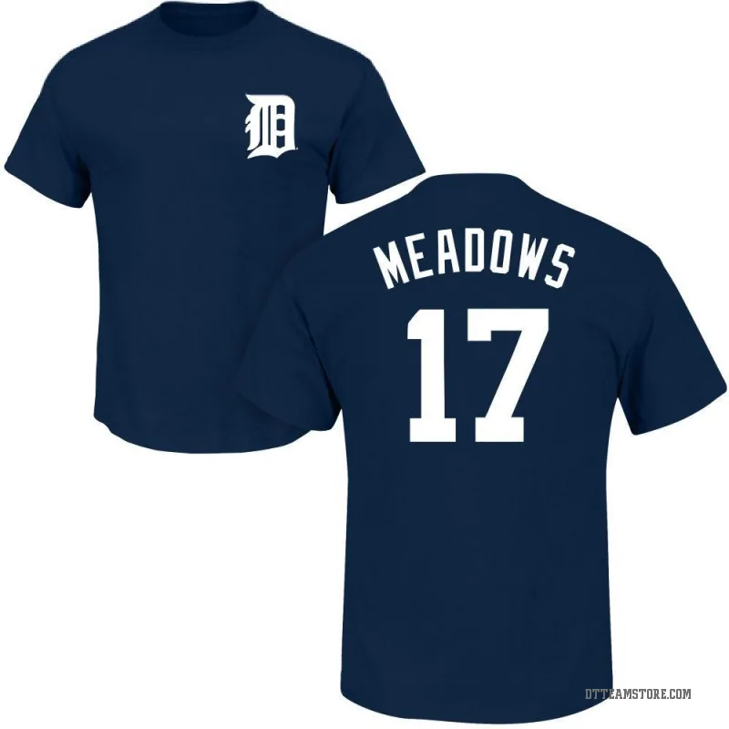 Austin Meadows Men's Navy Detroit Tigers Roster T-Shirt -