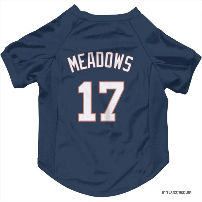 Austin Meadows Navy Detroit Tigers Cat & Dog Pet Jersey