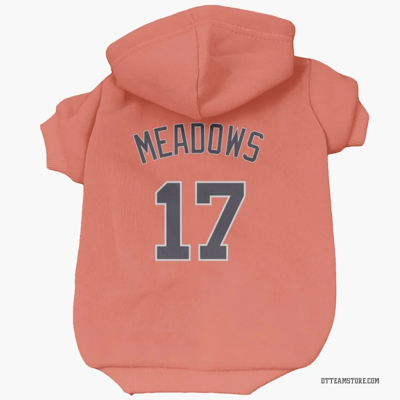 Austin Meadows Orange Detroit Tigers Cat & Dog Pet Hoodie