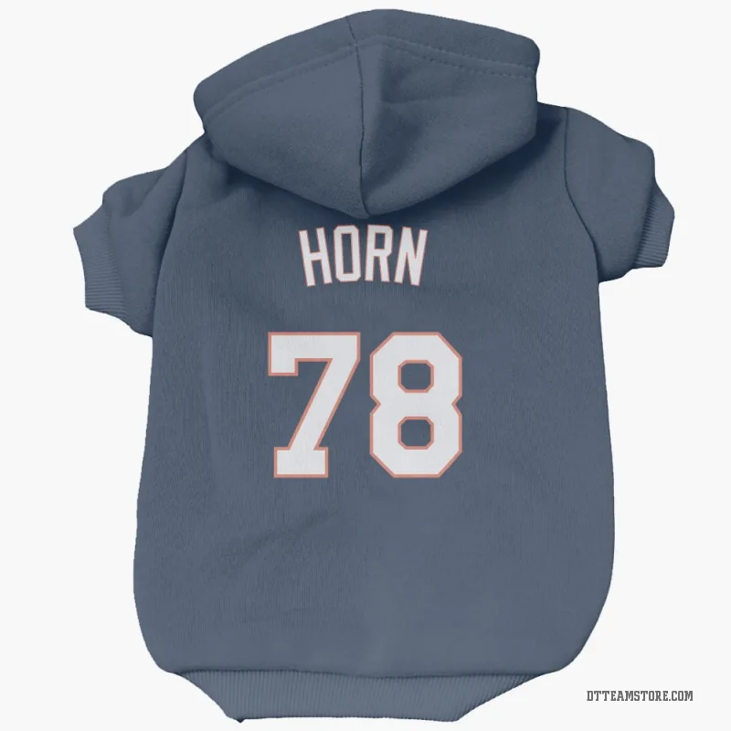 Bailey Horn Navy Detroit Tigers Cat & Dog Pet Hoodie