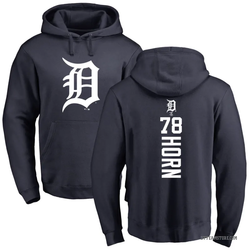 Bailey Horn Youth Navy Detroit Tigers Backer Pullover Hoodie