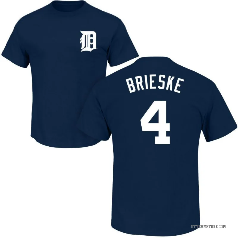 Beau Brieske Men's Navy Detroit Tigers Roster T-Shirt -