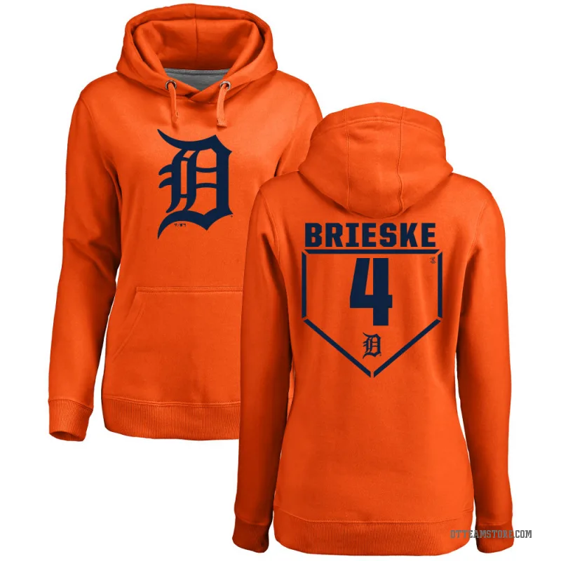 Beau Brieske Women's Orange Detroit Tigers Branded RBI Pullover Hoodie -