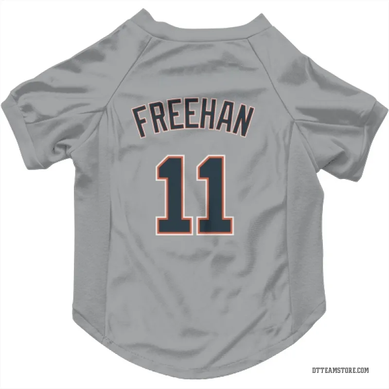 Bill Freehan Gray Detroit Tigers Cat & Dog Pet Jersey