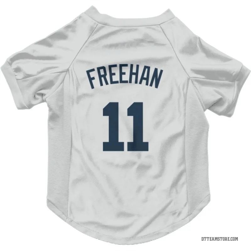 Bill Freehan White Detroit Tigers Cat & Dog Pet Jersey