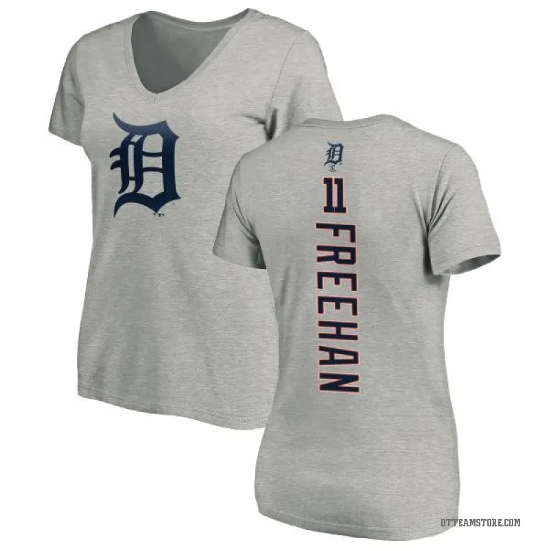 Bill Freehan Women's Ash Detroit Tigers Backer Slim Fit T-Shirt -