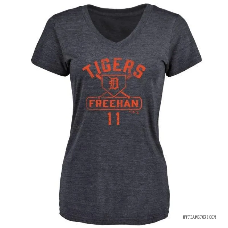 Bill Freehan Women's Navy Detroit Tigers Base Runner T-Shirt -