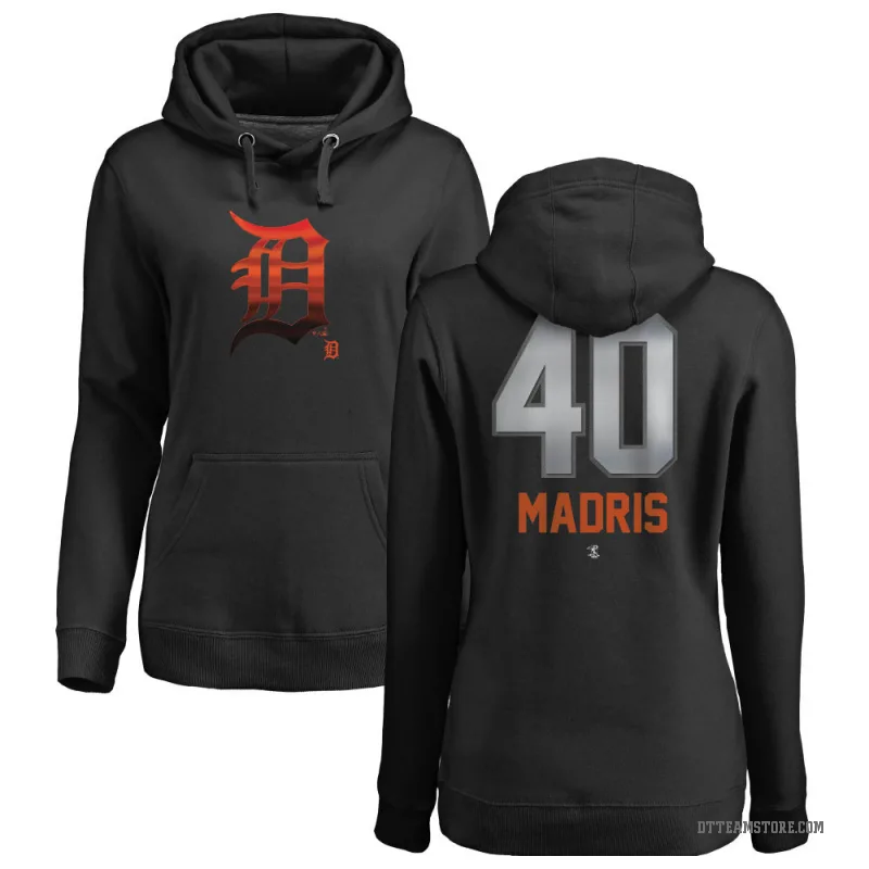 Bligh Madris Women's Black Detroit Tigers Branded Midnight Mascot Pullover Hoodie -