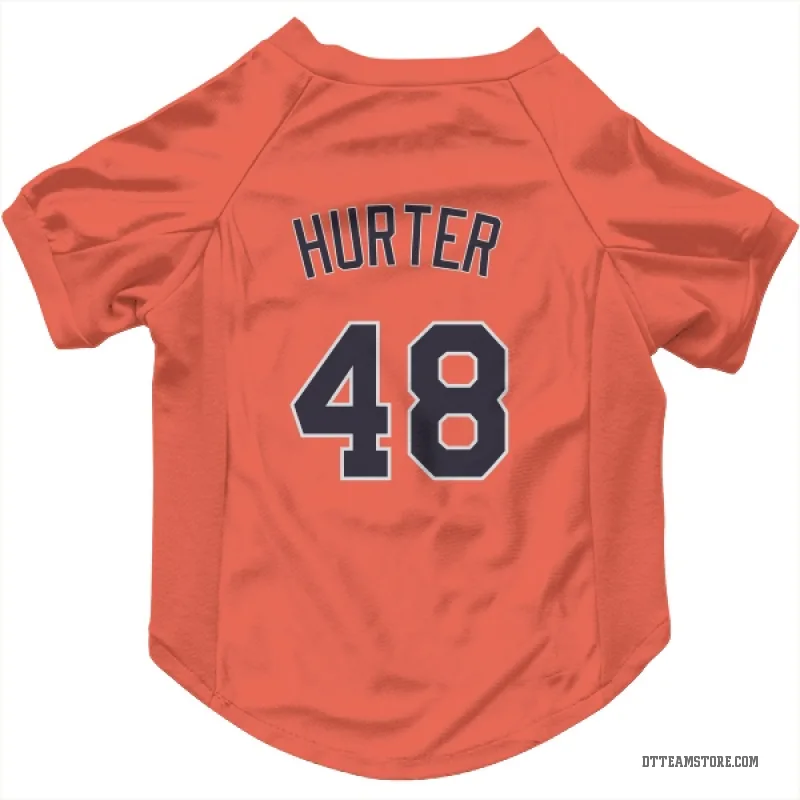 Brant Hurter Orange Detroit Tigers Cat & Dog Pet Jersey