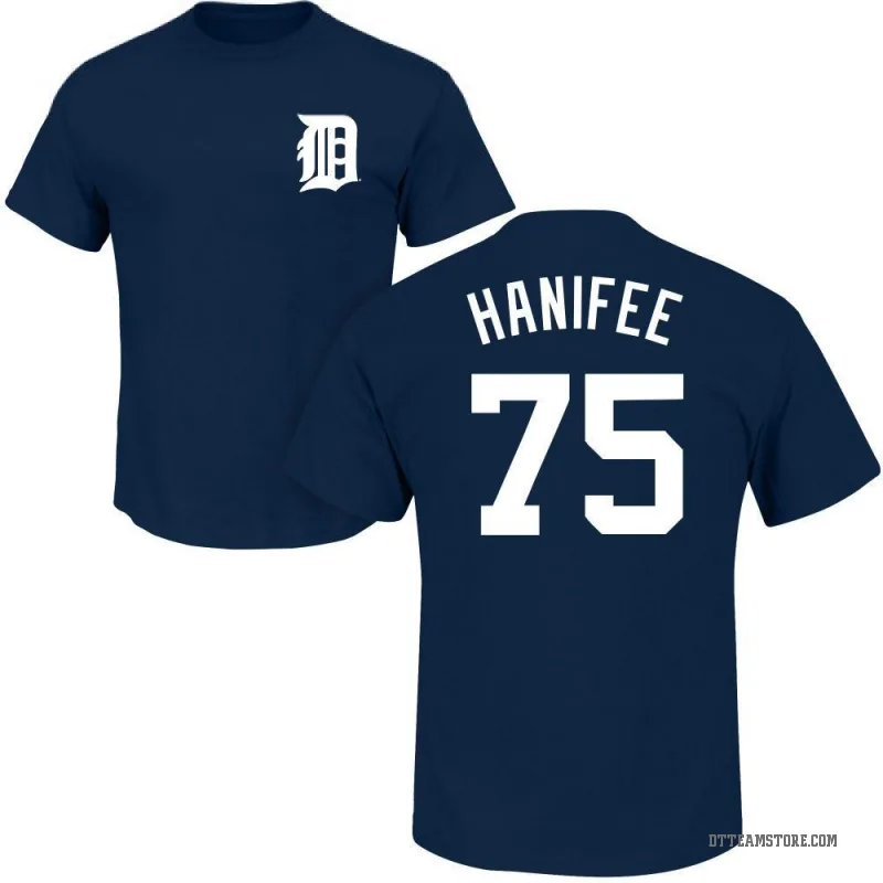 Brenan Hanifee Men's Navy Detroit Tigers Roster T-Shirt -