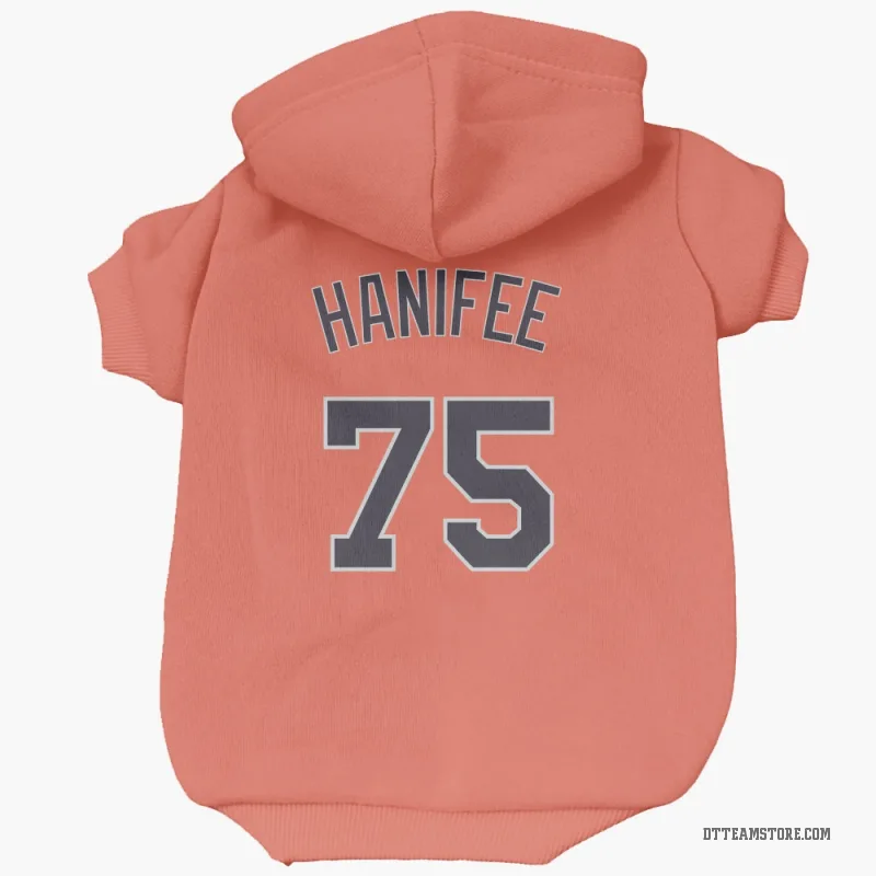 Brenan Hanifee Orange Detroit Tigers Cat & Dog Pet Hoodie