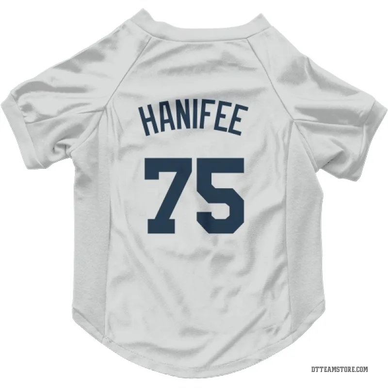 Brenan Hanifee White Detroit Tigers Cat & Dog Pet Jersey