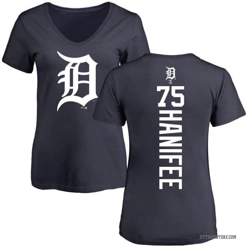 Brenan Hanifee Women's Navy Detroit Tigers Backer Slim Fit T-Shirt -