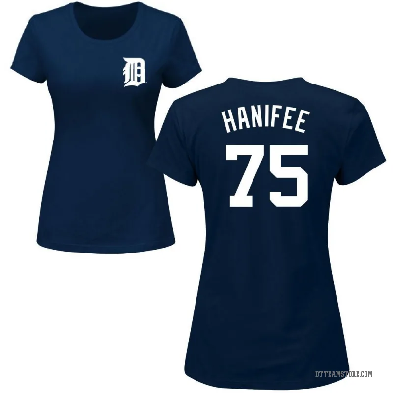 Brenan Hanifee Women's Navy Detroit Tigers Roster T-Shirt -