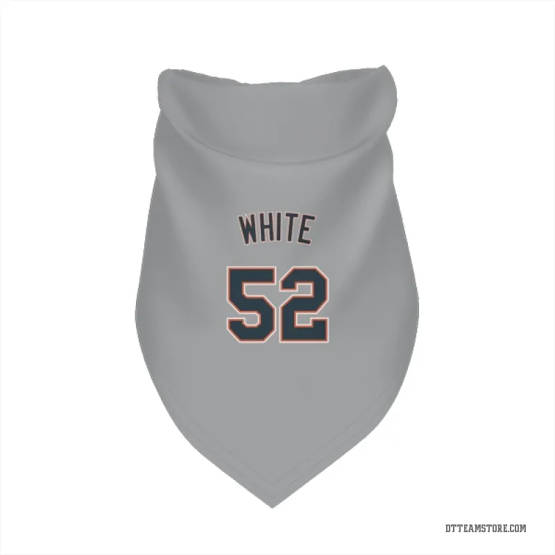 Brendan White Gray Detroit Tigers Cat & Dog Pet Bandana