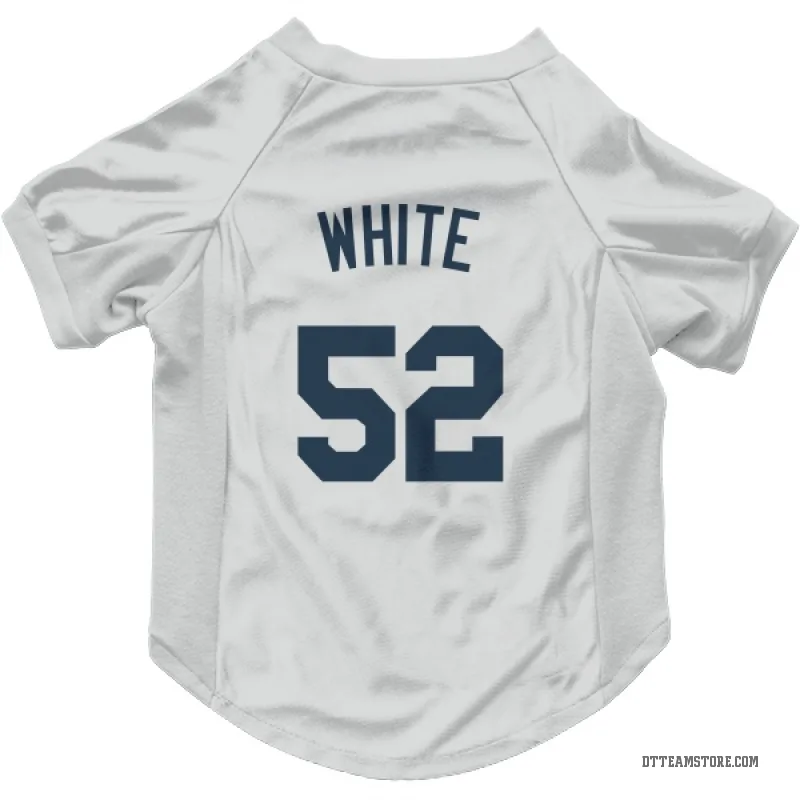 Brendan White White Detroit Tigers Cat & Dog Pet Jersey