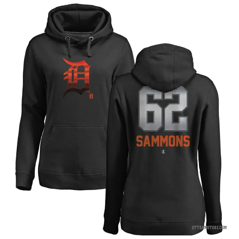 Bryan Sammons Women's Black Detroit Tigers Branded Midnight Mascot Pullover Hoodie -