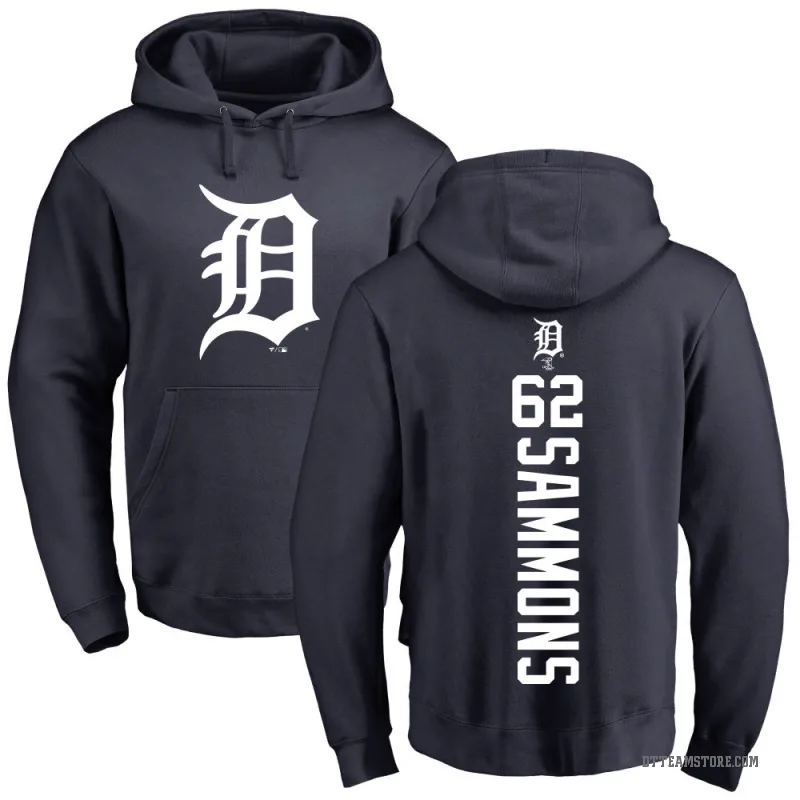 Bryan Sammons Youth Navy Detroit Tigers Backer Pullover Hoodie