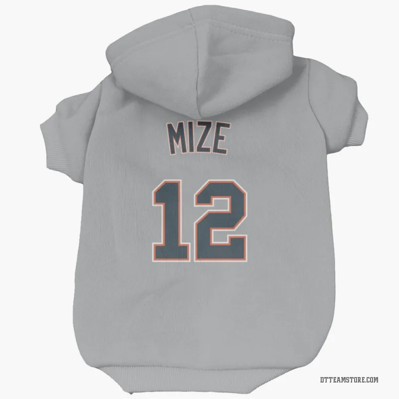 Casey Mize Gray Detroit Tigers Cat & Dog Pet Hoodie