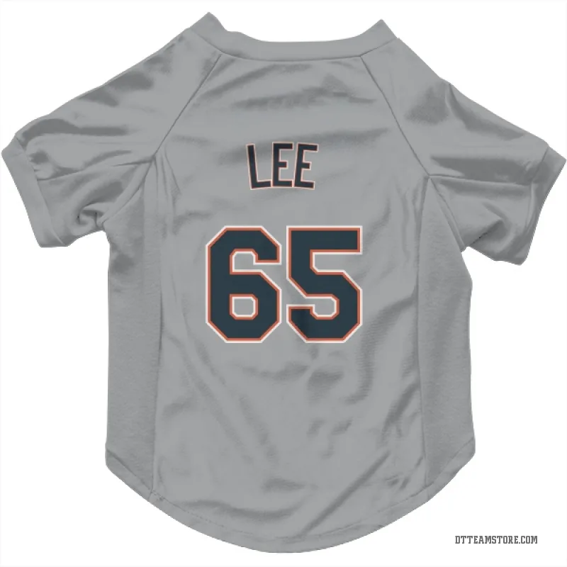 Chase Lee Gray Detroit Tigers Cat & Dog Pet Jersey