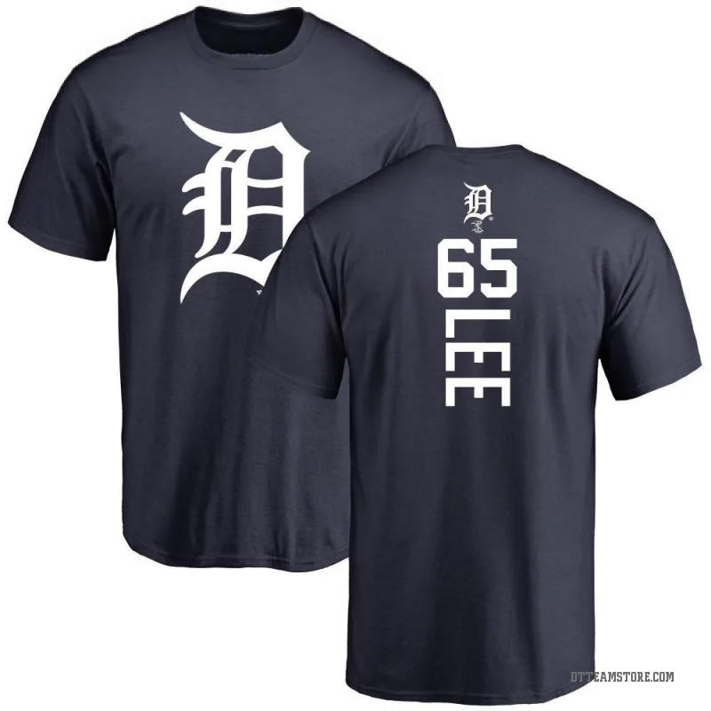 Chase Lee Men's Navy Detroit Tigers Backer T-Shirt -