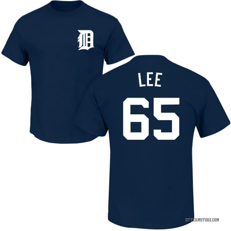 Chase Lee Men's Navy Detroit Tigers Roster T-Shirt -